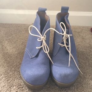 Dr. Martens, blue suede